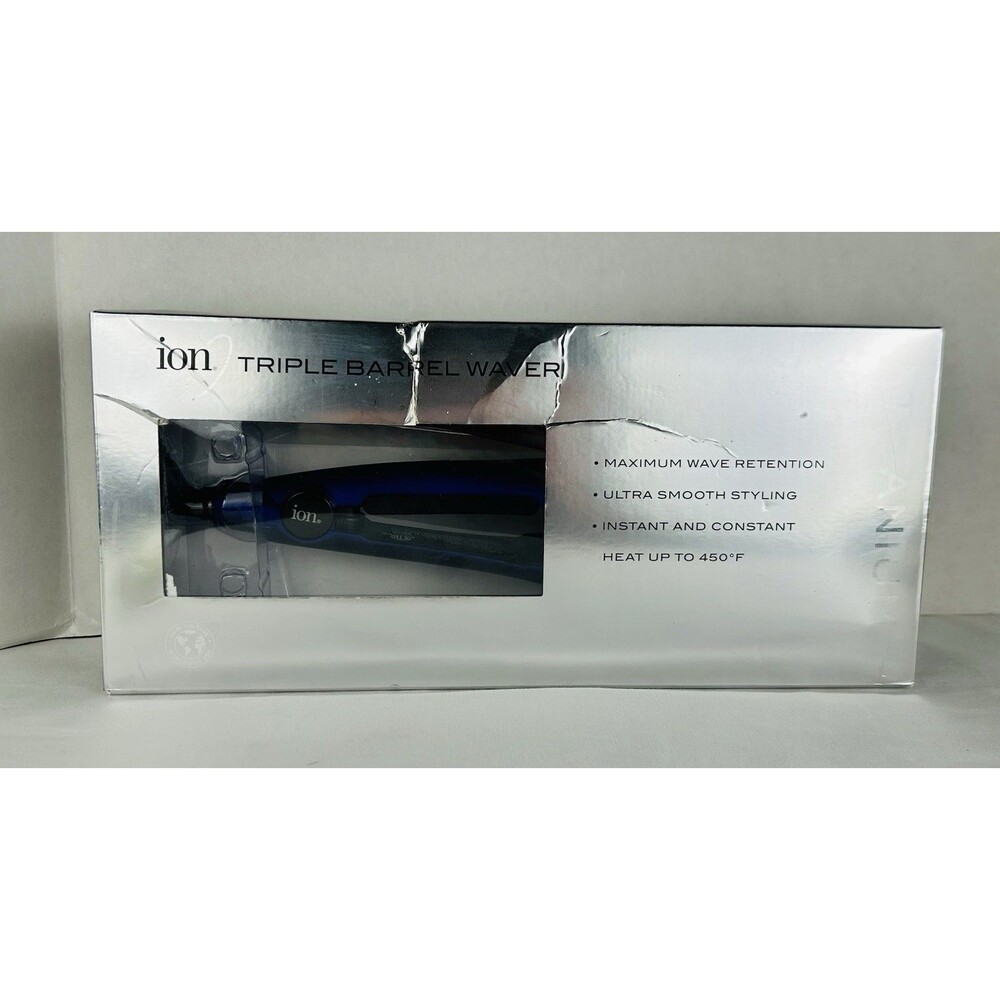 Ion Titanium Pro Triple Barrel Waver Hair Iron - Open Box - Heats Up To 450°F
